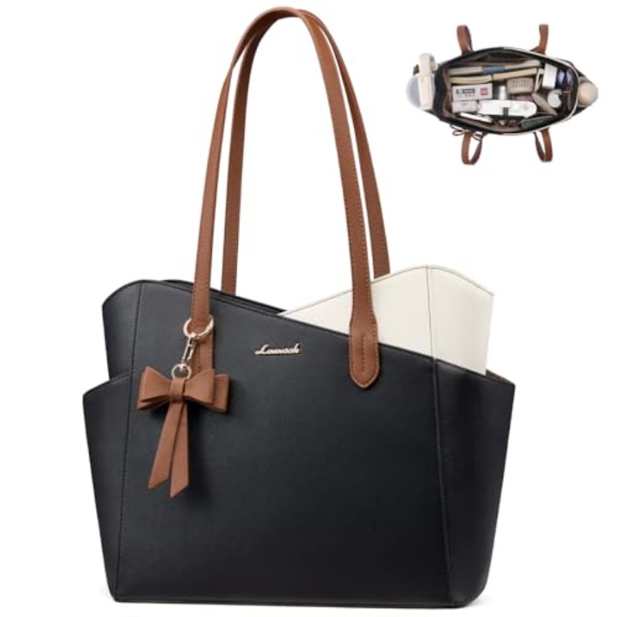 Structured Handbag Top Handle - LOVEVOOK Tote Purse for Women 2026