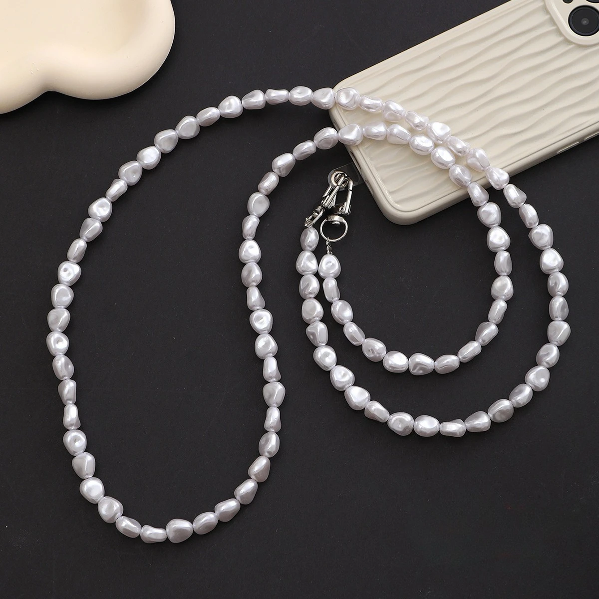 Luxury Bags Online - Mobile Phone Lanyard Luxury Pearl Bead
