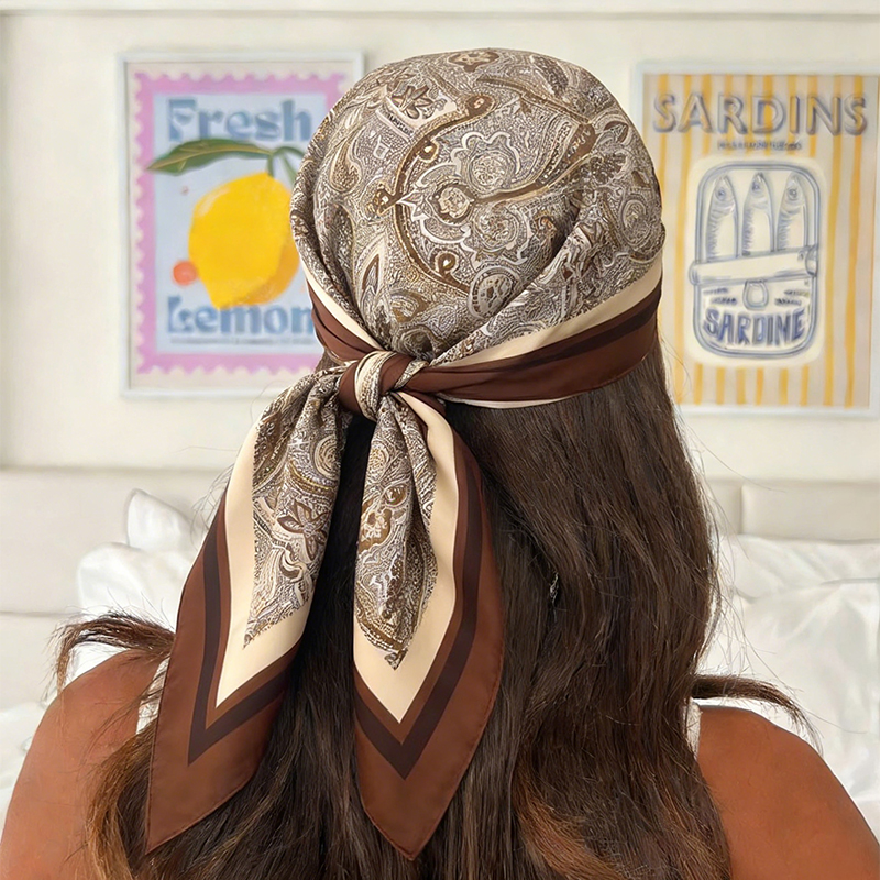 Luxury Bags China - Luxury Women Silk Square Scarf Floral