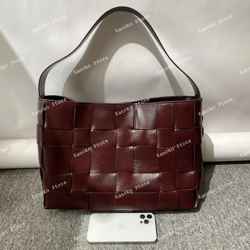 Luxury Bags For You - genuine leather top layer cowhide weave