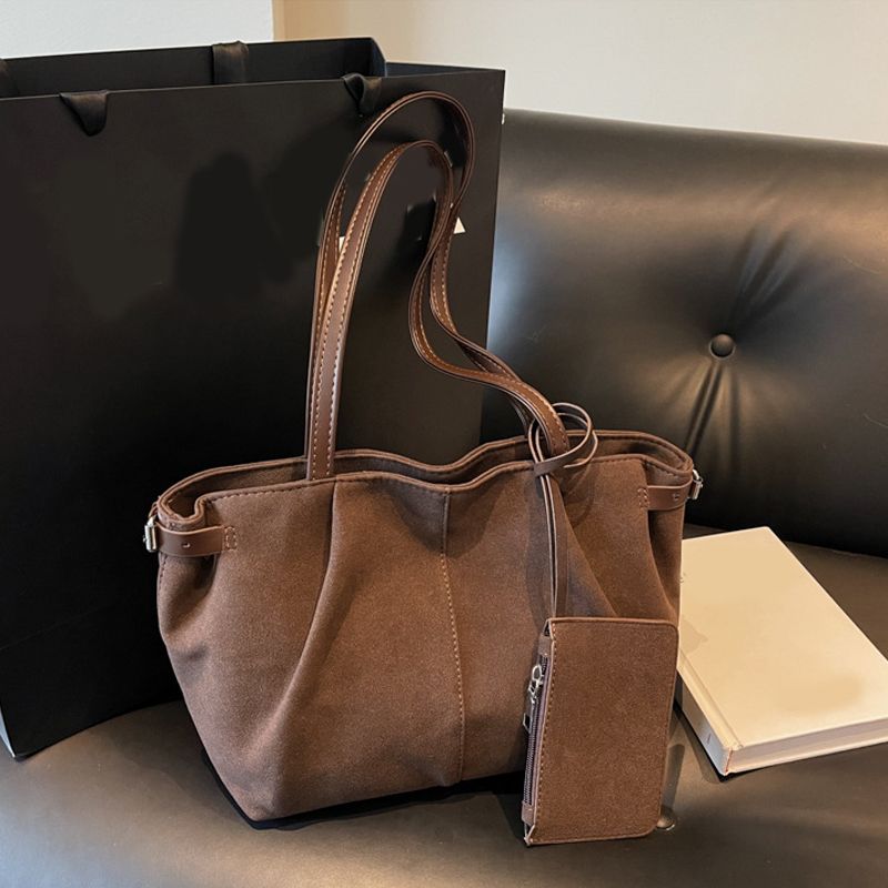 Luxury Bags Dior - Suede Shoulder Bags for Women Large
