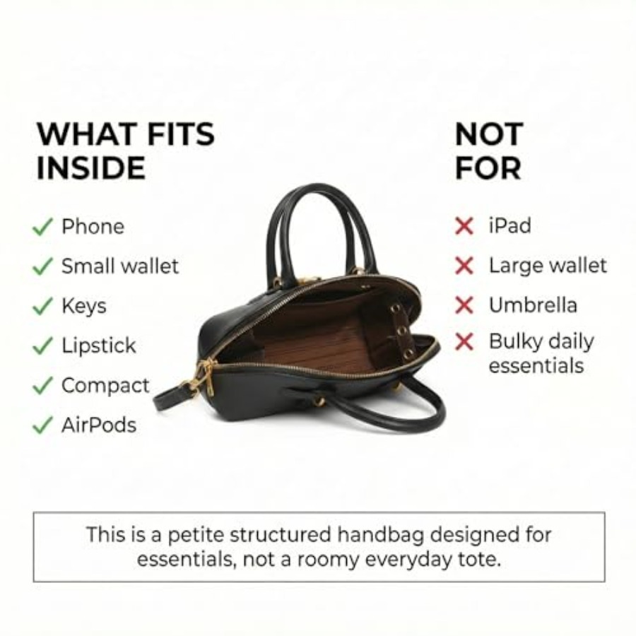Genuine Leather Satchel Crossb – Structured Handbag Top Handle Bewertung und Preis