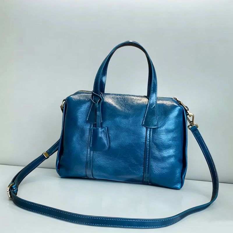 Vintage Real Leather Handbag F – Luxury Y2K Bags Bewertung und Preis