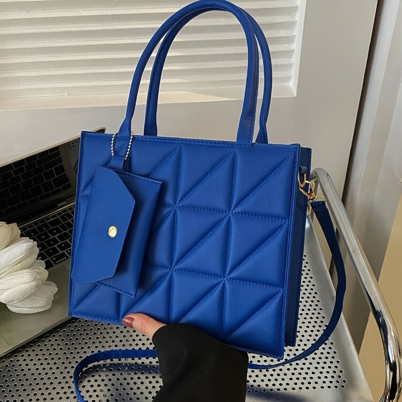 Stylish Quilted Tote Bag, Stru – Structured Handbag Top Handle Bewertung und Preis