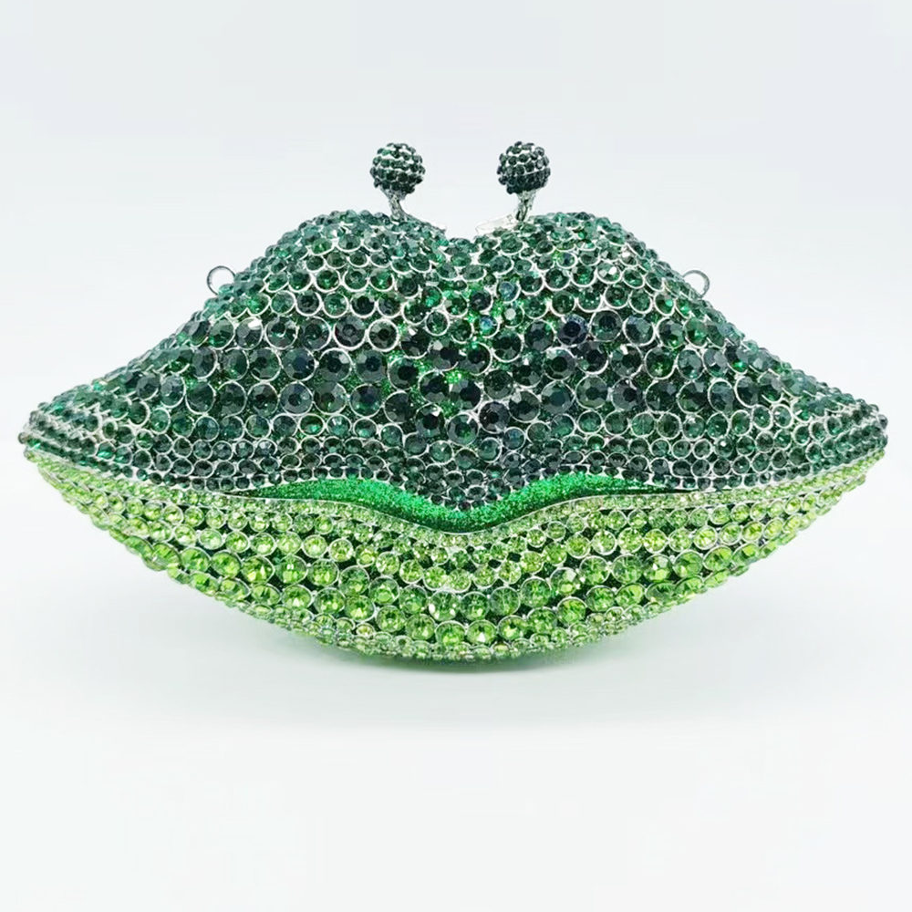 Green Crystal Evening Bag Rhin – Luxury Bags Green Bewertung und Preis