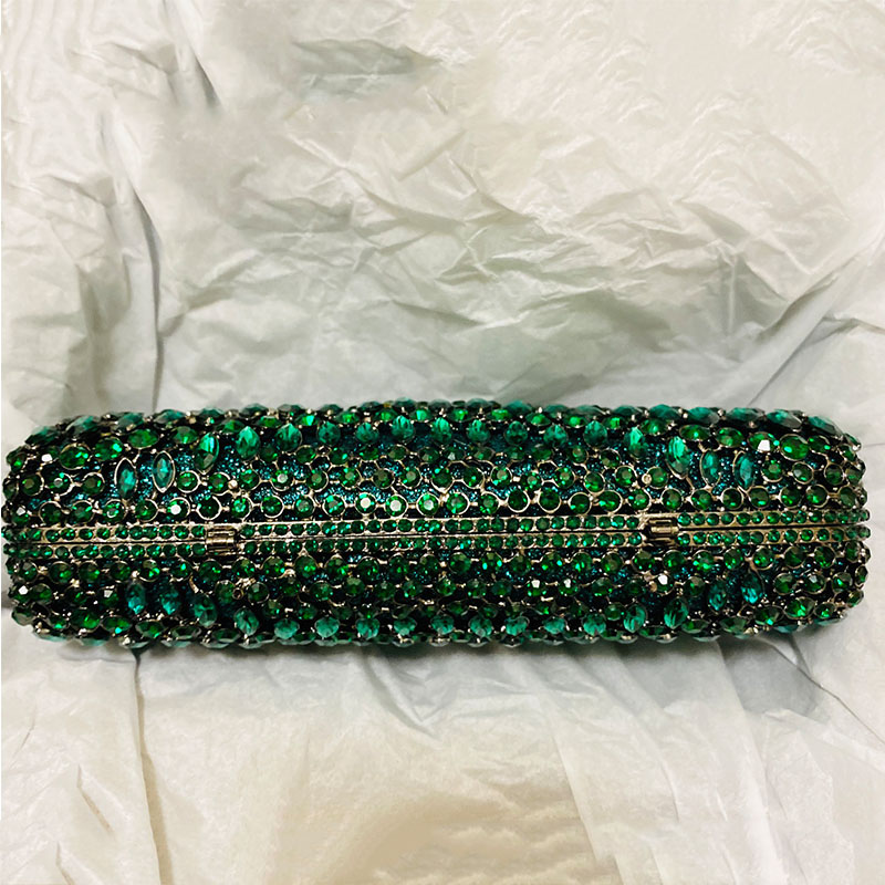 Luxury Green Rhinestone Evenin – Luxury Bags Green Bewertung und Preis
