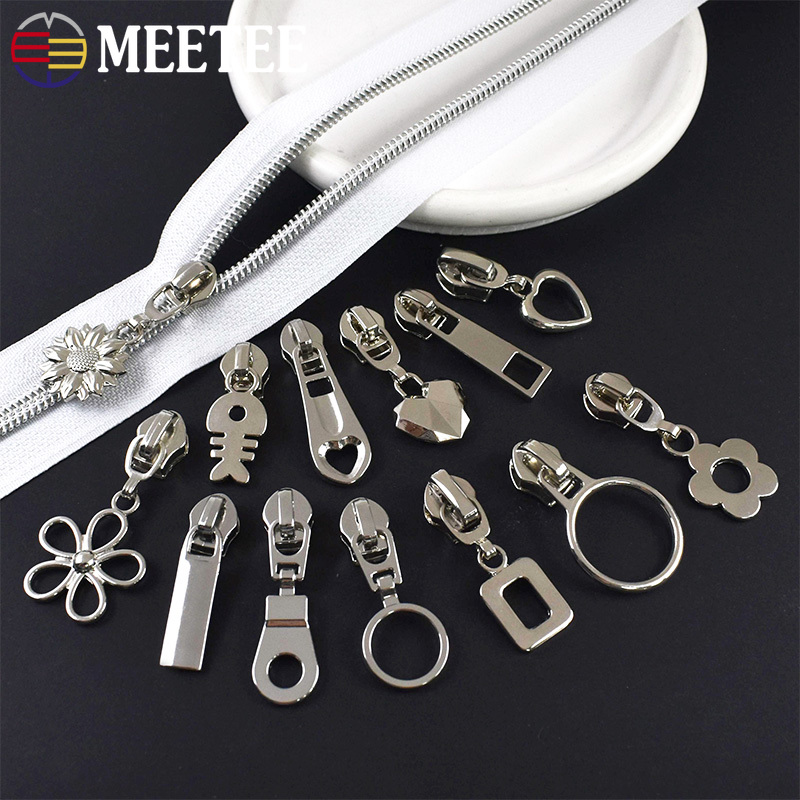 10/20/30Pcs 5# Silver Nylon Zi – Luxury Bags With Silver Hardware Bewertung und Preis