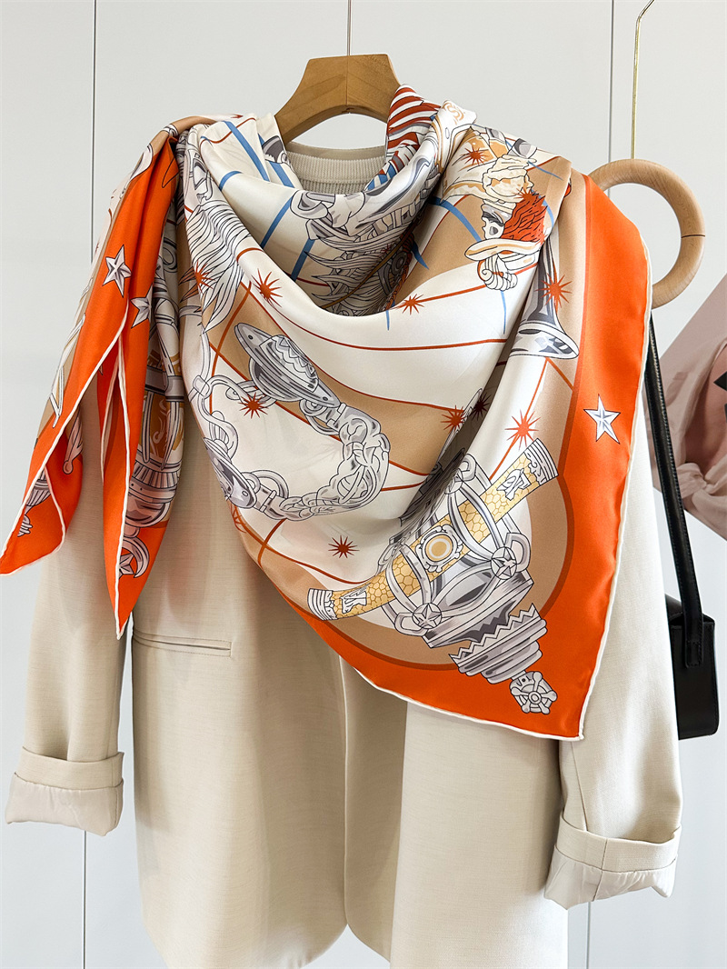 Luxury Brand Scarf Large Silk  – Luxury Bags And Accessories Bewertung und Preis