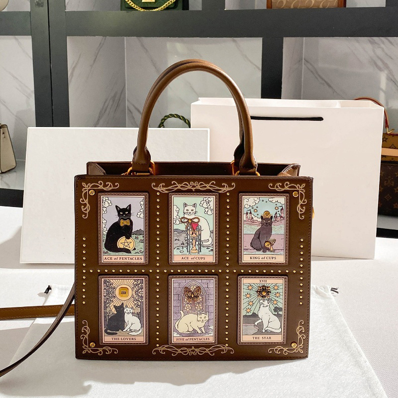 Cat Embroidery Women's Handbag – Luxury Y2K Bags Bewertung und Preis