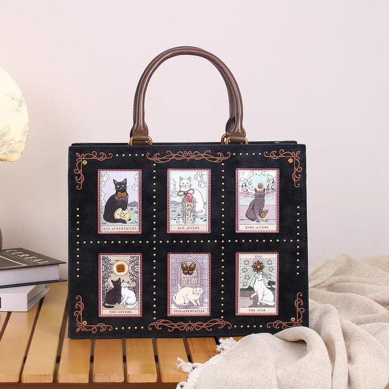 Cat Embroidery Women's Handbag – Luxury Y2K Bags Bewertung und Preis