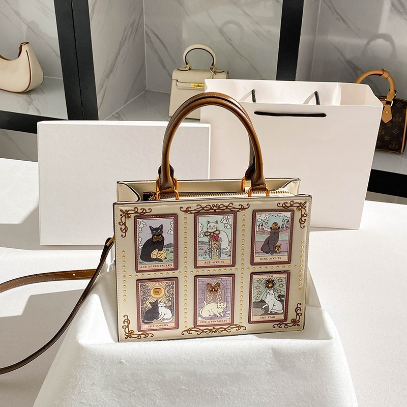 Cat Embroidery Women's Handbag – Luxury Y2K Bags Bewertung und Preis