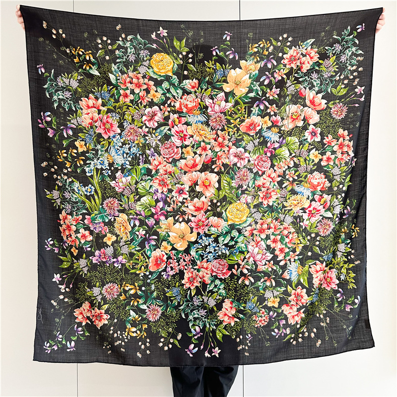 Winter Wool Silk Scarf Luxury  – Luxury Bags And Accessories Bewertung und Preis