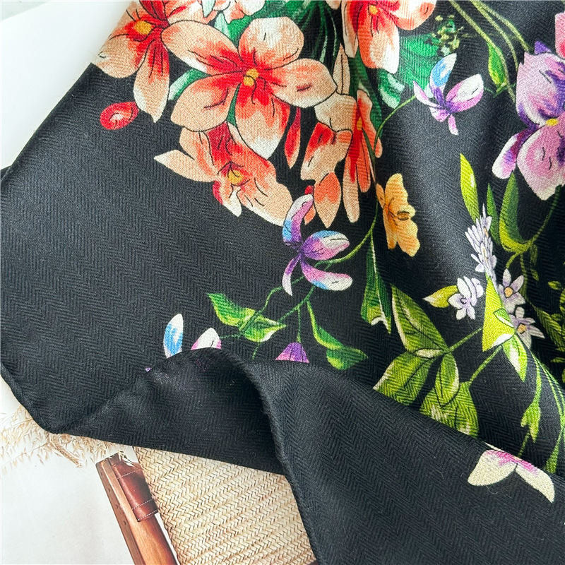 Winter Wool Silk Scarf Luxury  – Luxury Bags And Accessories Bewertung und Preis