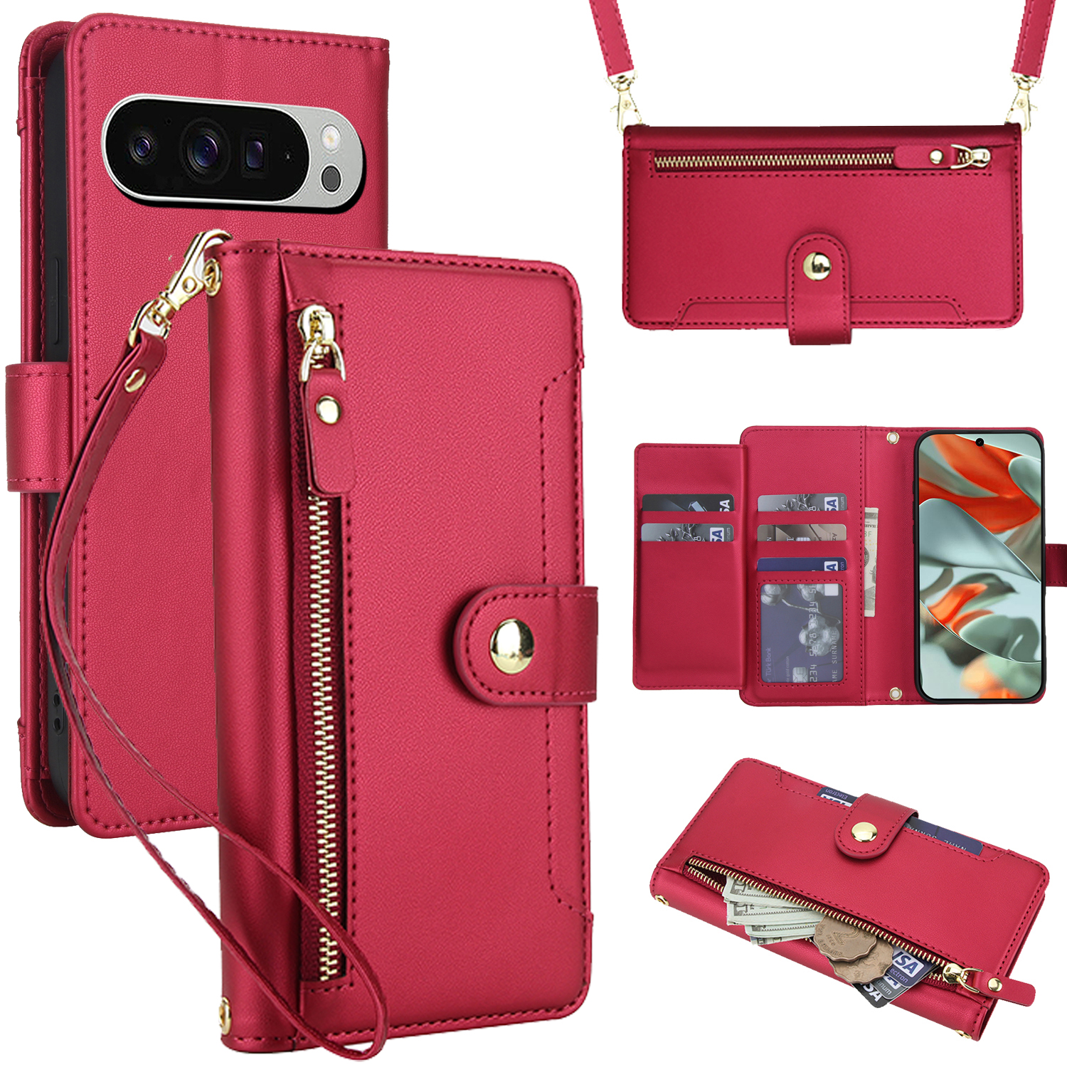 Crossbody Zipper Leather Walle – Luxury Bags For You Bewertung und Preis