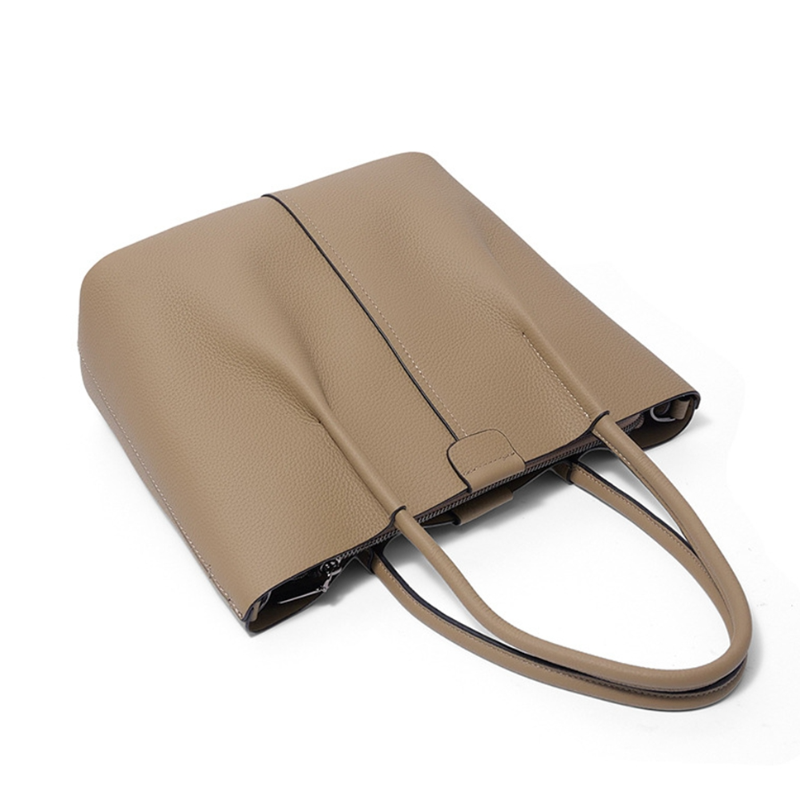 Textured Genuine Leather Handb – Structured Handbag Top Handle Bewertung und Preis