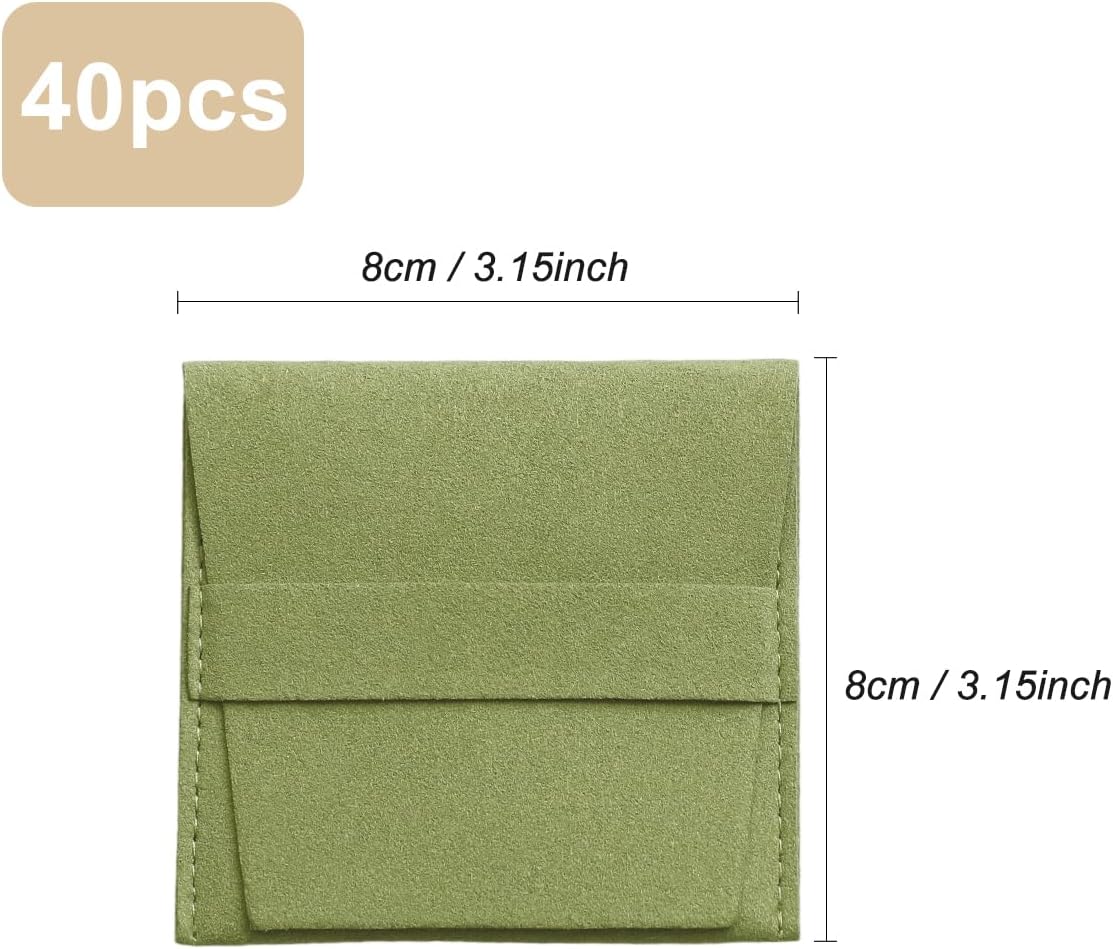 40pcs Green Microfiber Jewelry – Luxury Bags Green Bewertung und Preis