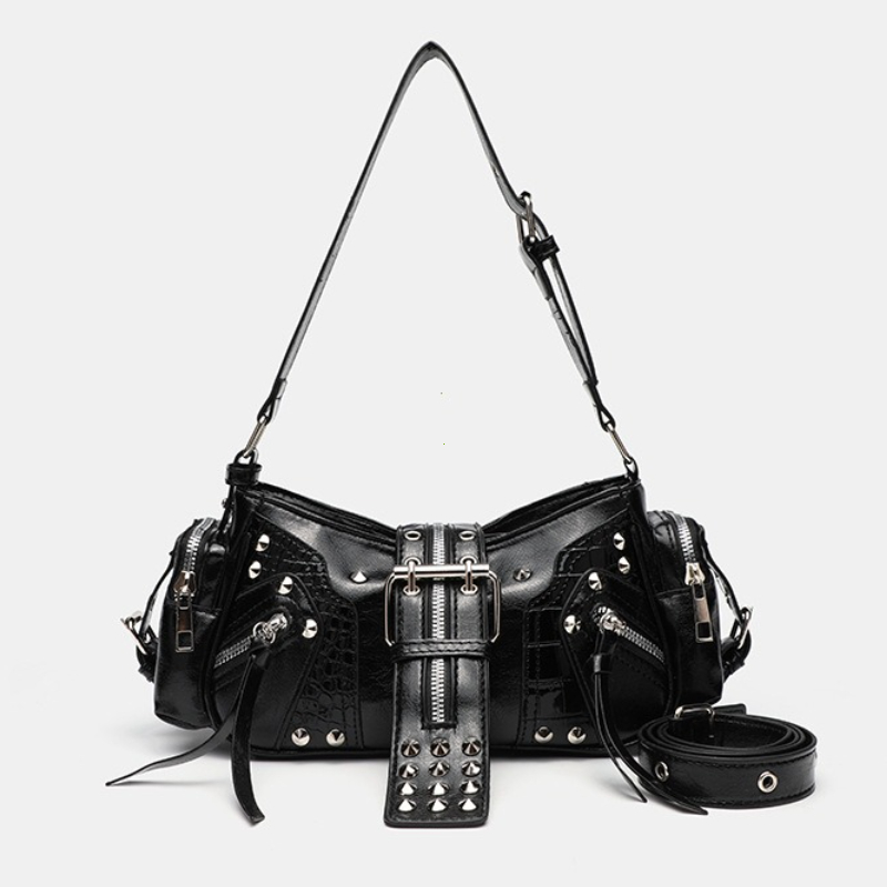 Gothic Rivet Handbag Waist Bag – Luxury Y2K Bags Bewertung und Preis