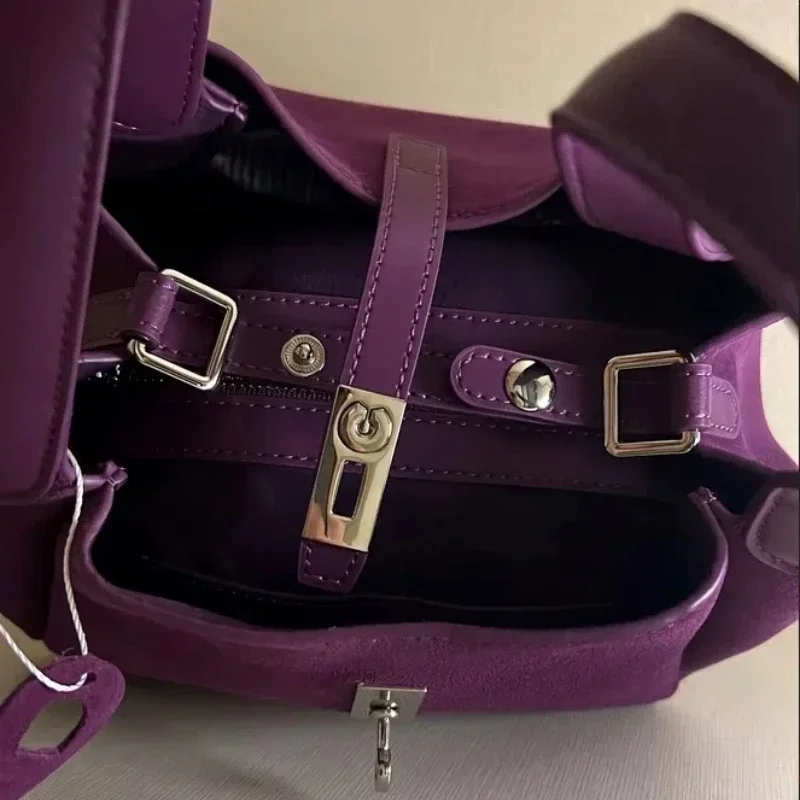 Luxury Suede Bucket Bag With S – Luxury Bags With Silver Hardware Bewertung und Preis