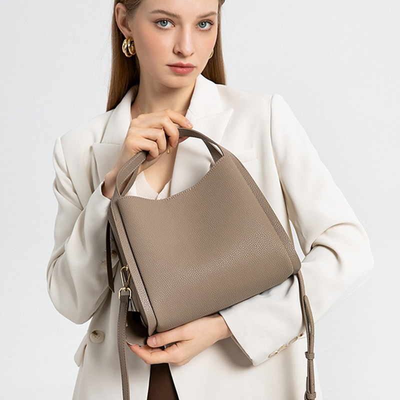 BURMINSA Genuine Pebbled Leath – Structured Handbag Top Handle Bewertung und Preis