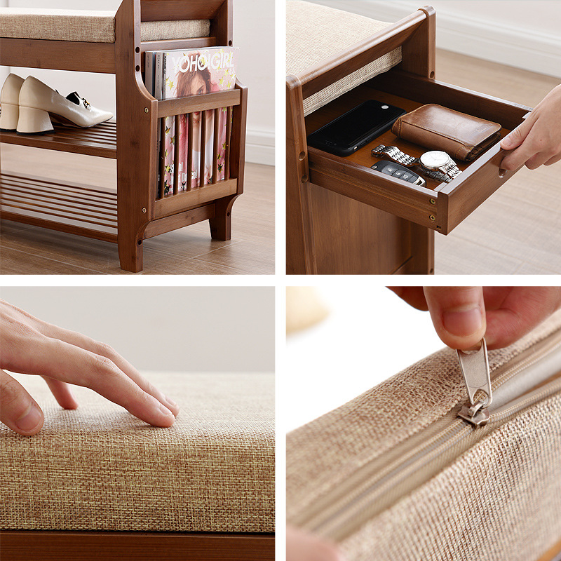 Retro style bamboo shoe cabine – Luxury Bags Levels Bewertung und Preis