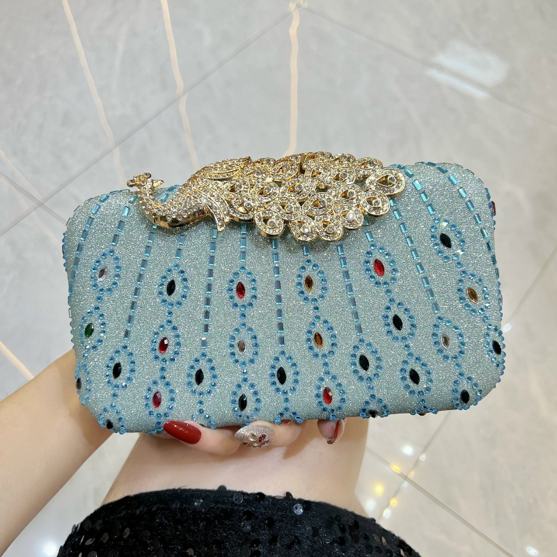 Fashion Diamond-Encrusted Clut – Luxury Bags Green Bewertung und Preis